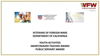 VFW Department of California Youth Activities & Awards Overview