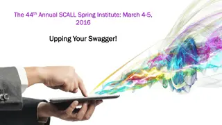 Upping Your Swagger at the 44th Annual SCALL Spring Institute