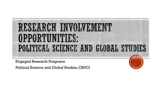 Engaged Research Opportunities in Political Science and Global Studies at CSUCI
