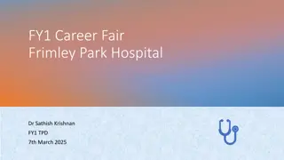 Unique Opportunities at Frimley Park Hospital FY1 Career Fair 2025