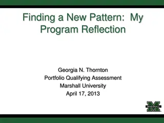 Program Reflection and Scholarship Journey
