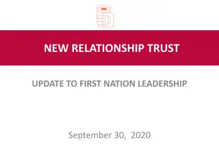 New Relationship Trust Update to First Nation Leadership - September 30, 2020