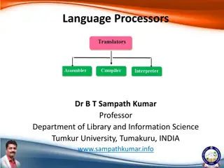 Language Processors and Programming Languages