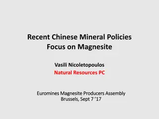 Chinese Mineral Policies Focus on Magnesite and Environmental Protection