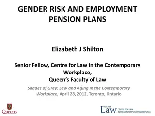 Gender Risk in Employment Pension Plans: Addressing Disparities