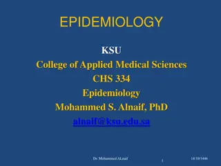 Research Methodology in Epidemiology