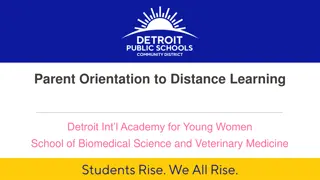 Parent Orientation to Distance Learning at Detroit International Academy for Young Women School