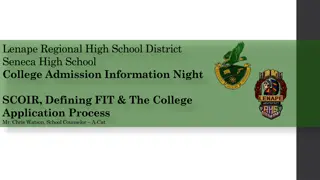 SCOIR College Planning Network & Application Process