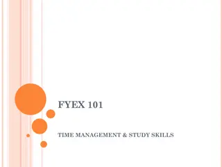 Effective Time Management and Study Skills