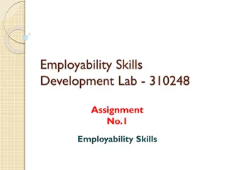 Employability Skills Development Lab: Why Skills Matter