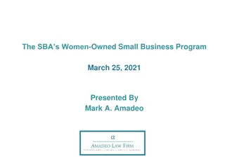 Women-Owned Small Business Program Overview