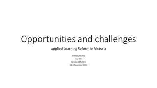 Exploring Applied Learning Reform in Victoria: Opportunities and Challenges