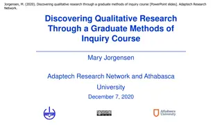 Qualitative Research Methods Overview