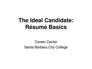 Resume Basics for Career Success at Santa Barbara City College