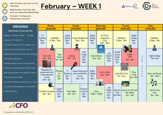 Activities for Self-Development and Relationships at Manchester Hub