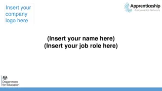 Apprenticeship Experience Presentation Guidelines