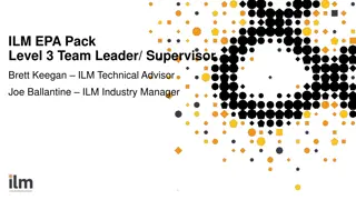 ILM EPA Pack Level 3 Team Leader/Supervisor Overview