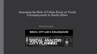 Impact of Urban Form on Youth Unemployment in South Africa