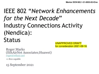 IEEE 802 Network Enhancements for the Next Decade