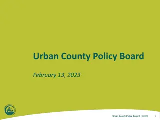 Urban County Policy Board Meeting Agenda - February 13, 2023
