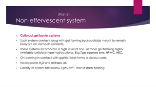 Innovative Drug Delivery Systems for Gastric Conditions