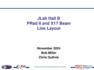 Beam Line Layout at Jefferson National Accelerator Facility