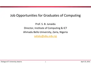 Graduates of Computing: Opportunities in the ICT Industry