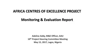 Monitoring & Evaluation Report of Africa Centres of Excellence Project