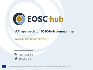 Enhancing Research Collaboration with AAI Approaches in EOSC-Hub Communities