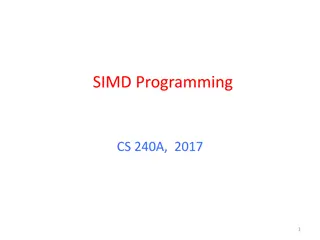 Exploring SIMD Programming and Flynn's Taxonomy in Parallel Processing Architectures