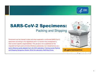 Packing and Shipping Guidelines for SARS-CoV-2 Specimens