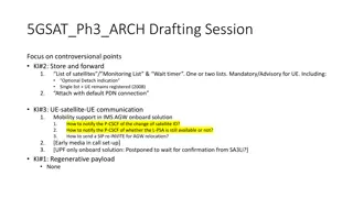 Drafting Session on Controversial Points Regarding 5G Satellite Communication