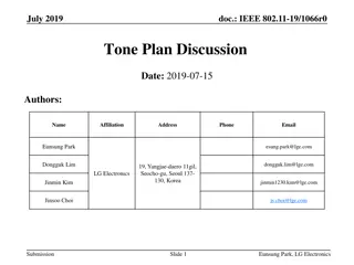 IEEE 802.11-19/1066r0 Tone Plan Discussion for New BW Modes