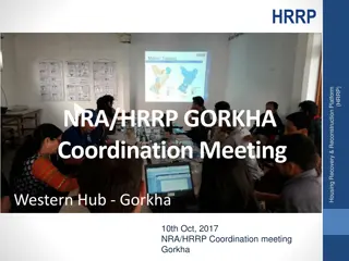 NRA/HRRP Coordination Meeting and Updates - Gorkha, Oct 2017