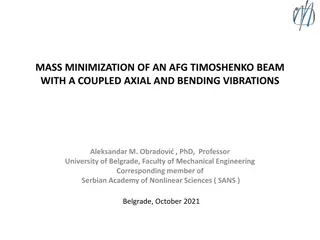 Mass Minimization of AFG Timoshenko Beam with Coupled Vibrations