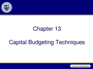 Capital Budgeting Techniques in Financial Management