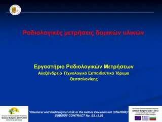 Chemical and Radiological Risk in Indoor Environments - CHeRRIE Subsidy Contract B3.13.03