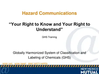 Hazard Communications and GHS Training Overview for Chemical Safety