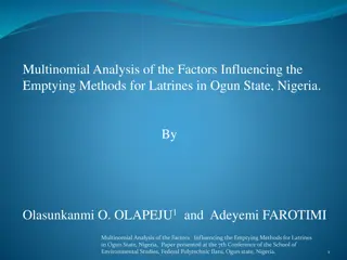 Factors Affecting Latrine Emptying Methods in Ogun State, Nigeria