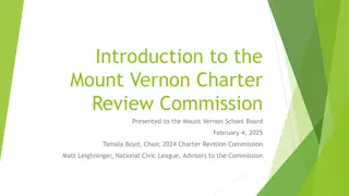 Mount Vernon Charter Review Commission Overview 2025