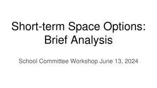 School Committee Workshop on Short-Term Space Options in June 13, 2024