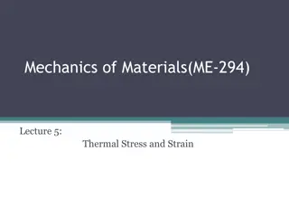 Thermal Stress and Strain in Mechanics of Materials