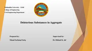 Managing Deleterious Substances in Concrete Aggregates