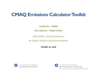 CMAQ Emissions Calculator Toolkit Overview
