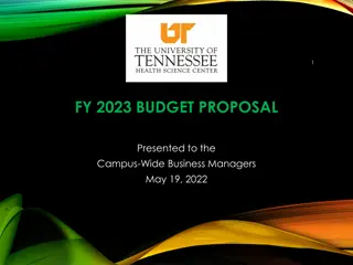 FY 2023 Budget Proposal Update