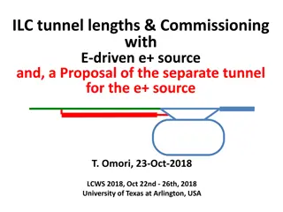 Tunnel Length Comparison and Proposal for E-Driven Source at ILC