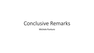 Michele Punturo Conclusive Remarks and CoBA Science Document Insights