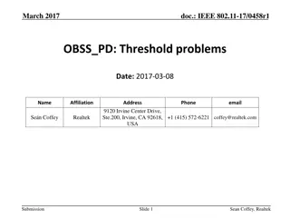 Threshold Problems in IEEE 802.11-17 Network: Addressing Efficiency Concerns