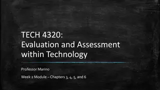Evaluation and Assessment Models in Technology Training