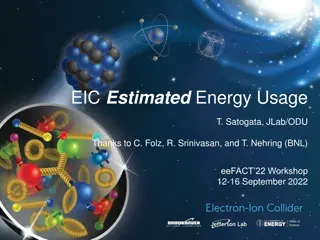 Energy Usage and Cryogenic Power in EIC Project